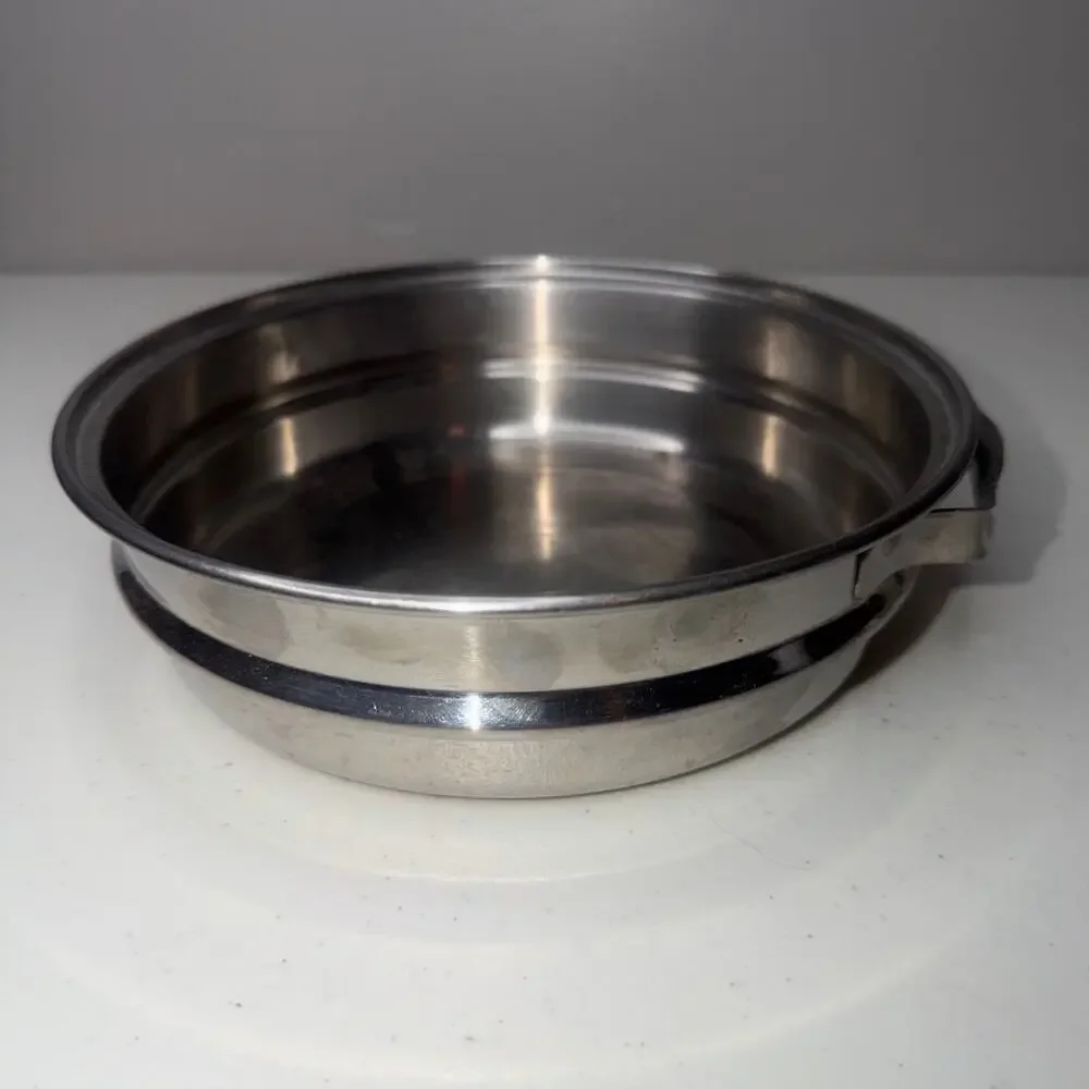 Vintage Lifetime Stainless Steel Double Boiler Insert 18-8 R6 Measures 7.5